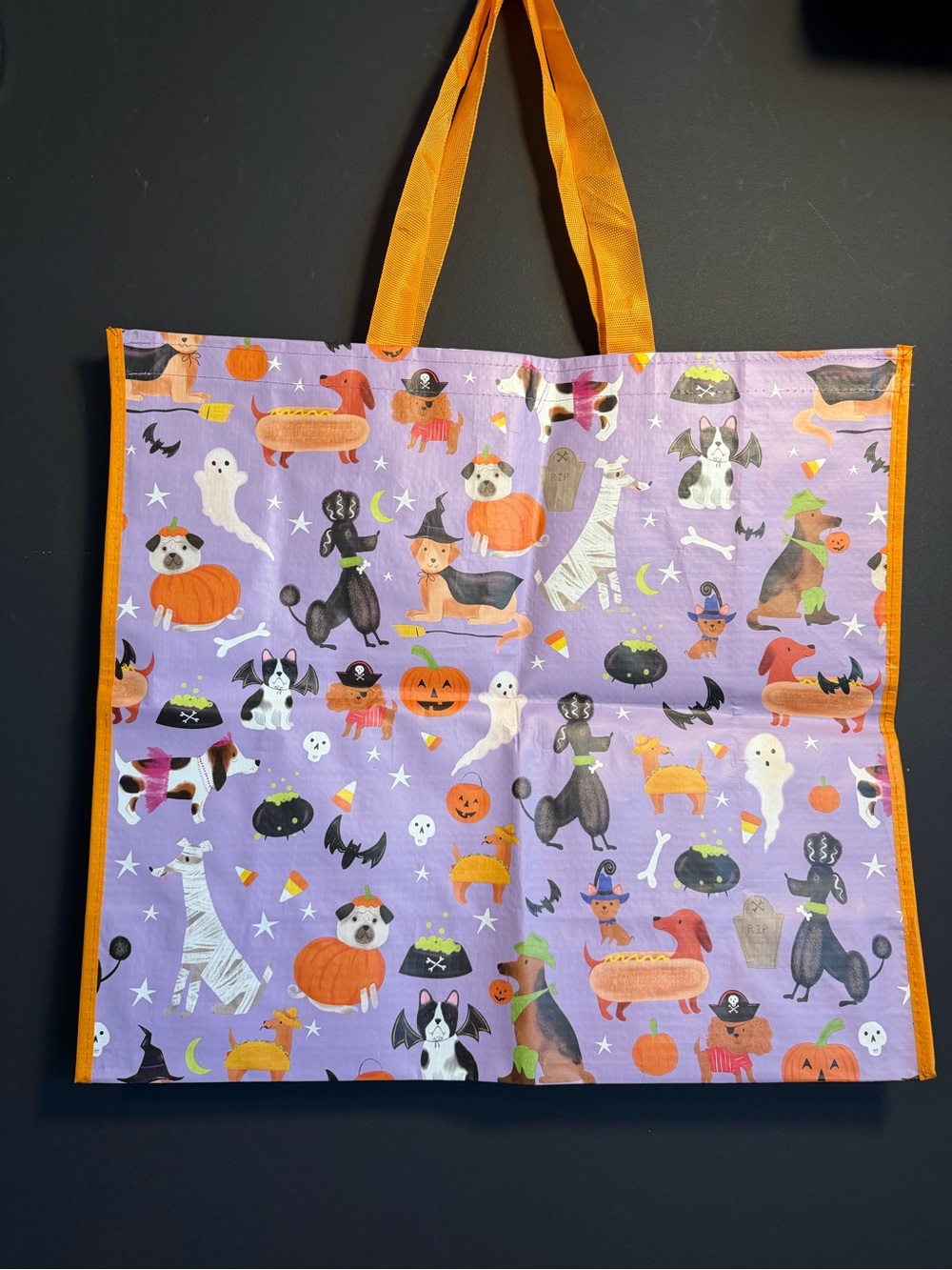 Halloween Dogs Reusable Tote Bag - NWT